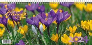 Asztali naptár, képes T-Calendar "Virágok"