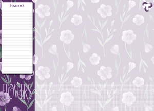 Asztali k&ouml;ny&ouml;klő 59x42 cm T-Creativ "Flowers"