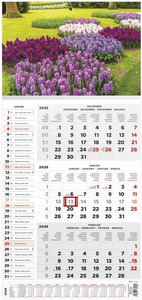 Speditőr falinaptár, 1 tömbös, 3 hónap TopTimer "Kert"