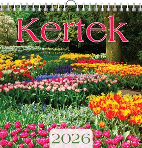 Falinaptár 33x33 cm spirálozott T-Calendar "Kertek"