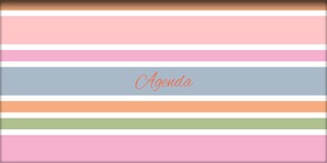 Zsebnaptár heti, fekvő DayLiner "Colors" Stripes