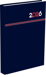 Határidőnapló A/5 napi T-Calendar "Dual" sötétkék