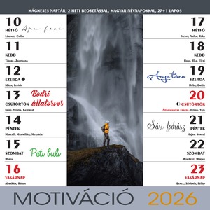 Falinaptár 22x22 cm mágneses T-Calendar "Motiváció"
