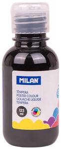 Tempera 125 ml Milan fekete