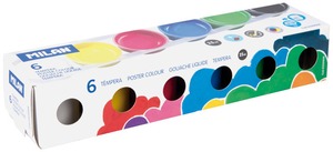 Tempera készlet 25 ml Milan 6 szín