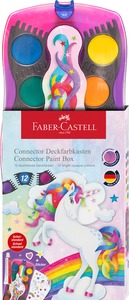 Vízfesték 30 mm Faber-Castell "Unicorn" 12 szín