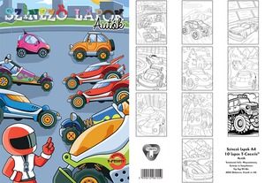 Színező lapok A/4 10 lapos T-Creativ "Autós"
