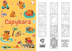 Színező lapok A/4 10 lapos T-Creativ "Capybara"