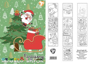 Színező lapok A/4 10 lapos T-Creativ "Karácsony"