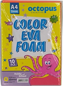 Dekorgumi A/4 10 db/csomag Octopus vegyes színek