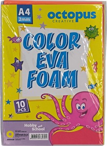 Dekorgumi A/4 10 db/csomag Octopus vegyes színek