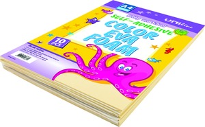 Dekorgumi A/4 &ouml;ntapad&oacute;s 10 db/csomag Octopus okker