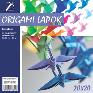 Origami papír 20x20 cm T-Creativ 10 intenzív szín