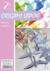 Origami papír A/4 T-Creativ 10 pasztell szín