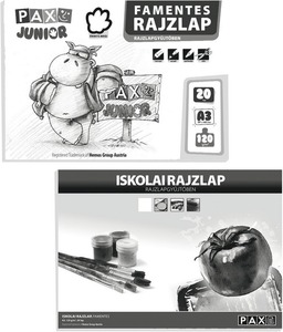 Rajzlap A/3 famentes, 120 g, 20 ív/csomag Pax "Junior"