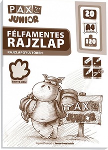 Rajzlap A/4 félfamentes, 120 g, 20 ív/csomag Pax "Junior"