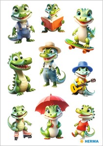 Matrica Herma "Decor" Funny Crocodiles