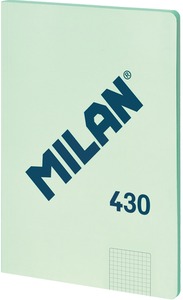 Füzet A/4 48 lapos, négyzetrácsos Milan "1918 Series" zöld