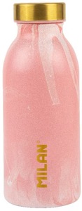 Kulacs 354 ml fém, duplafalú Milan "Lava" rózsaszín