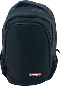 Iskolai hátizsák 21 L ergonomikus, kulacstartóval Octopus "Black"