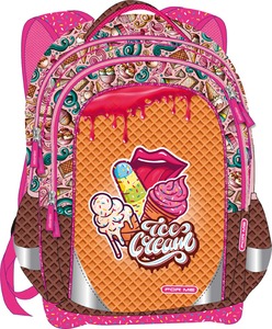 Iskolai hátizsák 22 L ergonomikus, kulacstartóval Octopus "Ice Cream"
