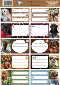 Füzetcímke 25 ív/csomag T-Creativ "Dogs"