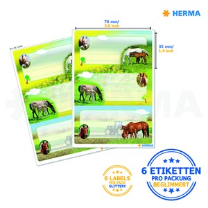 Füzetcímke 2 ív/csomag Herma "Horses"