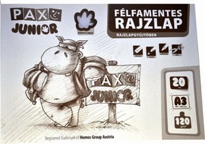 Rajzlap A/3 félfamentes, 120 g, 20 ív/csomag Pax "Junior"